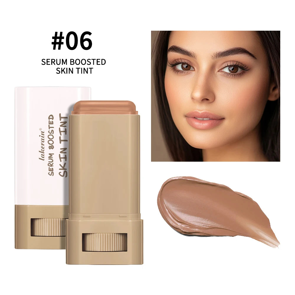 Skin Tint Stick Waterproof Nourishing Solid Tinted Serum Foundation Skin Tint Balm Face Tinted Face Contour Stick Makeup
